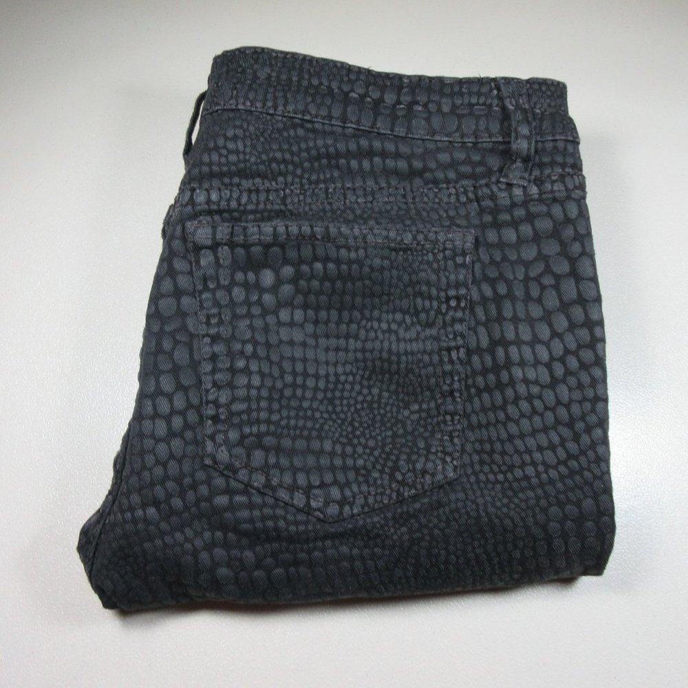 Joe's Jeans Black Textured Skinny Pants